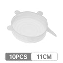10pcs Heat Resistant Reusable Stretch Silicone Lids Universal Food Wrap Bowl Pot Pan Cover Cookware Lids Kitchen Fridge Cooking