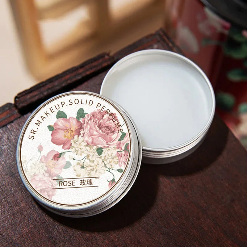 Solid Perfume Portable Solid Balm Long-lasting Fragrances Fresh and Elegant Female Solid Perfumes Body Aroma Gifts Chinese Women