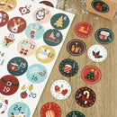 1sheet Merry Christmas Stickers Santa Claus Gifts number Seal Labels Stickers merry Xmas Decor for home new year Labels Navidad