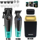 VGR V-996 Men's Professional Hair Clipper with DLC Blade, 7000 RPM, LED Display, Barber Shop Cordless Professional Hair Trimmer