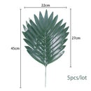 Artificial Tropical Palm Leaves Monstera Leaves Summer Tropical Party Turtle Leaves Hawaiian Wedding Home Luau Beach Fake Plants