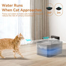 ROJECO Automatic Cat Water Fountain Wireless Pet Water Dispenser For Dog Cat 2.2L Infrared Sensor Smart Pet Drinkier Accessories