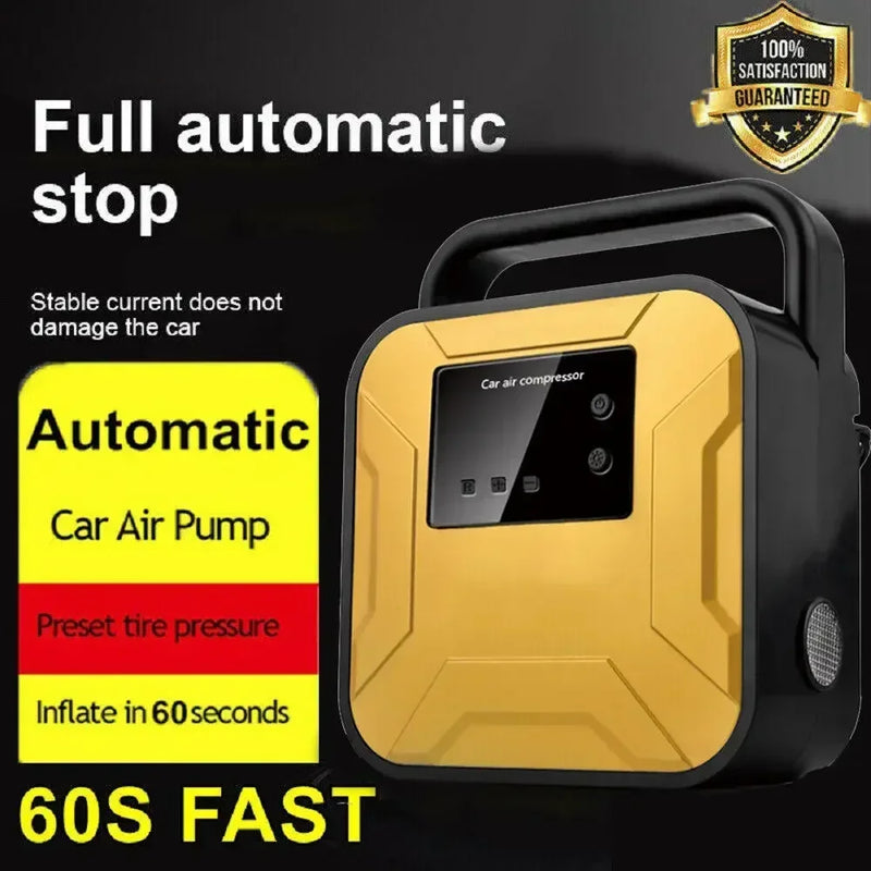 12V Electric Car Tyre Inflator 150PSI Portable Air Compressor Pump Digital Display Tire Inflator Pump With Emergency Lighting