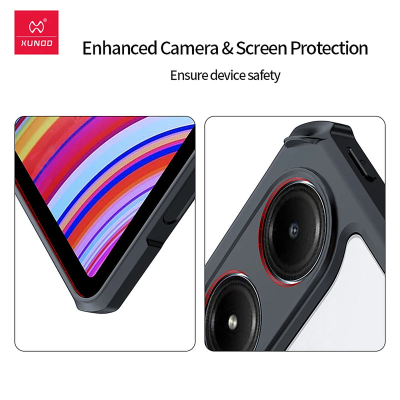 Xundd For Xiaomi Redmi Pad Pro Poco Pad 12.1 Tablet Cover Airbag Anit-shock Shell with Invisible Magnetic Bracket Holder Case