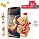 8-32pcs Christmas Mini Teddy Bears Bulk Xmas Bear Plush Dolls Tiny Soft Bear Dolls Party Favors for Christmas Tree Decorations