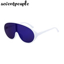 Oversized Shield Sunglasses Women Men 2025 Luxury Brand Designer Fashion One-Piece Sun Glasses For Female Punk Big Frame Shades