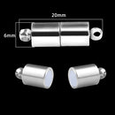 2 Sets Locking Strong Magnetic Clasps Magnet End Clasp Connectors For Jewelry Making DIY Bracelet Necklace Extender Accessories