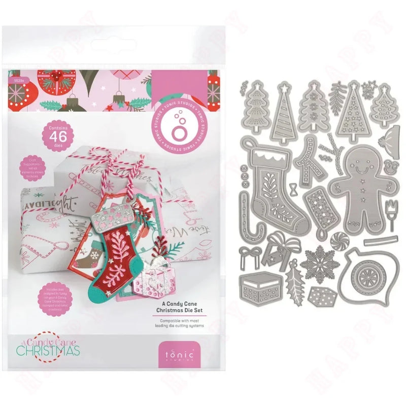 Christmas bells and Christmas trees Gift box die metal die for crafts Cutting Dies DIY Making Greeting Card Scrapbook Decoration