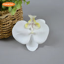 16Color Artificial Latex Phalaenopsis Butterfly Orchid Flowers Head DIY Wedding Christmas Decorative Shooting Props Accessories