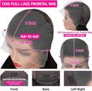 99j/Burgundy Body Wave Transparent Lace Frontal Human Hair Wigs 13x6 Lace Frontal 180% Density Wigs For Women With Baby Hair