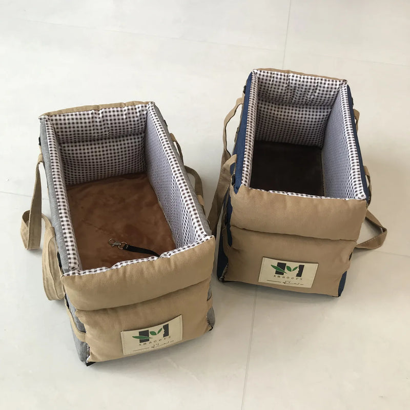 Canvas Cat Dog Transport for Bag Portable Pet Dog Car Seat Bed Car Central Safety Travel Dog Carrier Bag Chihuahua Accessories