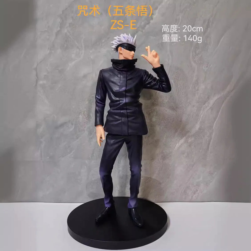 20CM Anime Jujutsu Kaisen Satoru Gojo Figure Station Itadori Yuji Model Inumaki Toge Toy Gift Collection Action Figure PVC