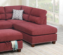 SOFA Sectional sofa Red Velvet Sectional sofa Red Velvet