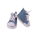5Cm Doll Canvas Shoes Lace-up High-top Sneaker For 14inch Wellie Wisher Doll Toy 1/6 Bjd Paola 20Cm K-pop Cotton Doll Clothes
