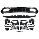 Car Rear Bumper Lip Diffuser For Mercedes Benz W177 AMG Line 2019-2020 A Class A45 A180 A200 A220 A250 with Muffler Exhaust Tip