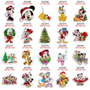 Disney Christmas Decoration Winnie Pooh Mickey Mouse Planar Resin Flatback Printed for DIY Bows Party Craft Supplies Handmade