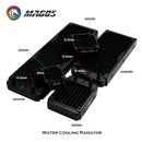 G1/4'' Aluminum Radiator For PC Water Cooling Computer Case GPU CPU RAM Cooler Fan Heatsink 60/80/90/120/240/360mm Black/White