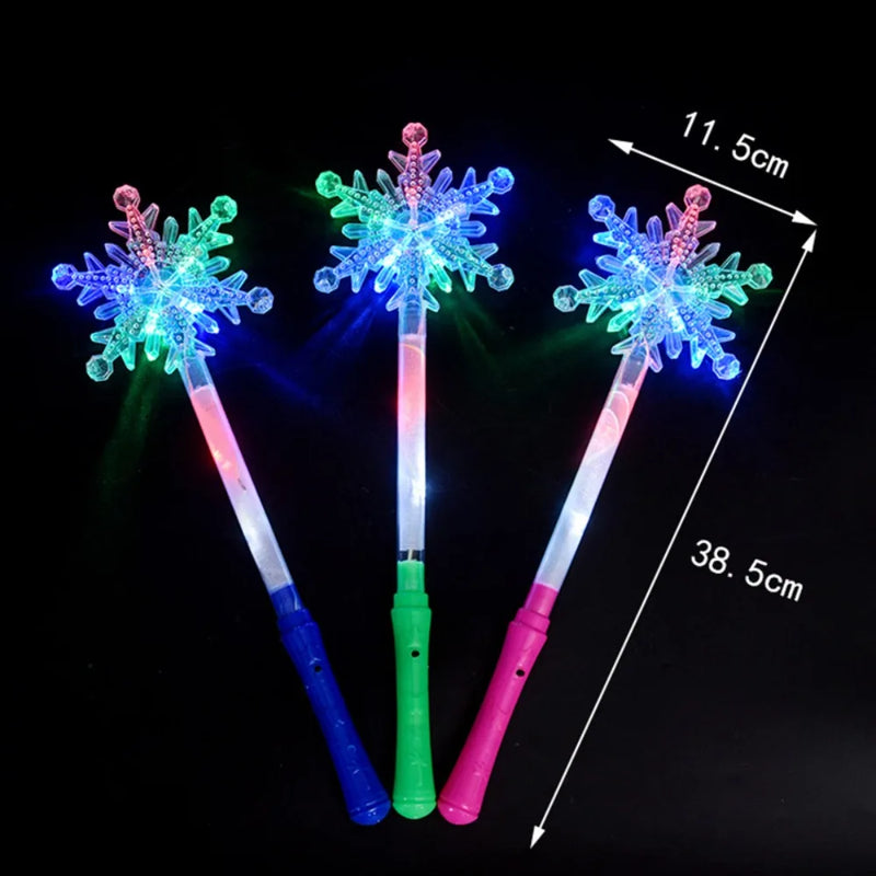 Flashing Lights Up Glow Sticks Magic Star Wand Party Concert Xmas Halloween Gift Toy Glowing Fairy Pentagram Flash Stick