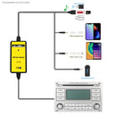 Moonet Car MP3 CD Changer USB AUX Input Adapter for Audi & Volkswagen Tiguan Touran T5 Golf Passat Skoda (12pin)