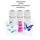 Mini Pocket Printer 5 Rolls Of Self-Adhesive Paper Portable Thermal Printer For Printer Suitable For Home Office Study And Work