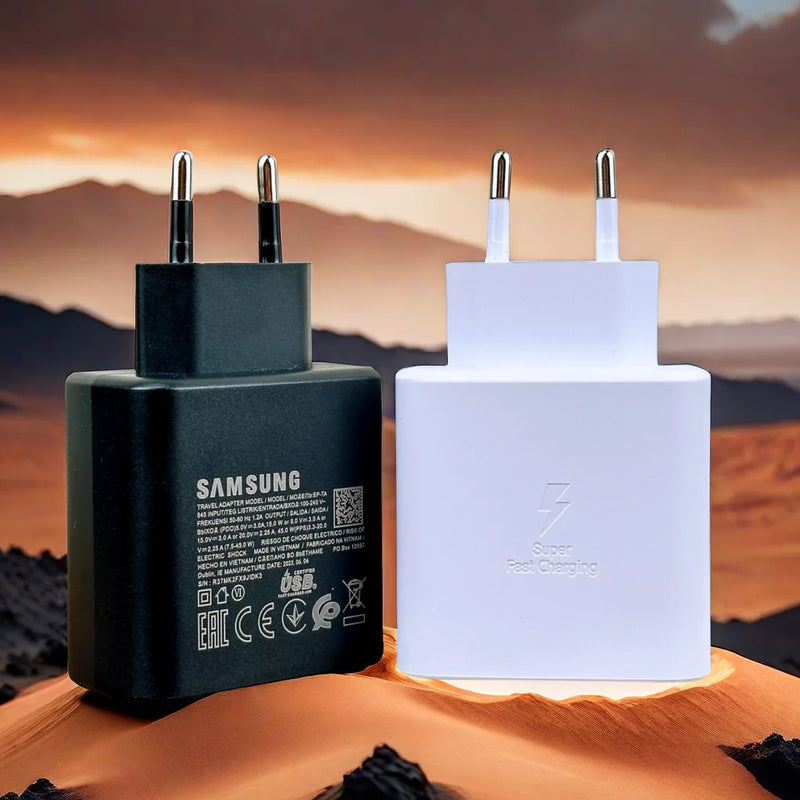Original Samsung Charger 45W Super Fast Charge EU CERTIFIED Adapter For Galaxy Z Fold 5 4 3 Flip 5 4 3 S23 S24 Ultra S20 S22 S21