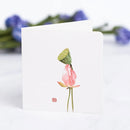 10Pcs/Set Chinese Style Flower Bird Greeting Cards Birthday Wedding Thank You Blessing Card Invitations for Mothers Father's Day
