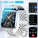 2025 New Ultra-Thin Curved Screen Smart Watch For Men Women 1.96" Amoled Pixel Display Bluetooth Call Smartwatch IP68 For Huawei