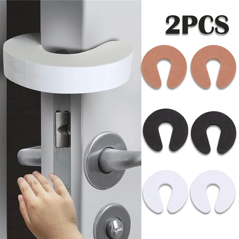 2PCS Safety Door Stopper EVA Anti-pinch Door Block for Newborn Furniture Protection Card Door Stopper Security Foam Door Stopper