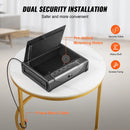 SucceBuy Gun Safe Q235 Steel Pistol Safe 3-Way Quick Access Firearm Case Gun Box Advanced Biometric Technology Travel Gun Safe