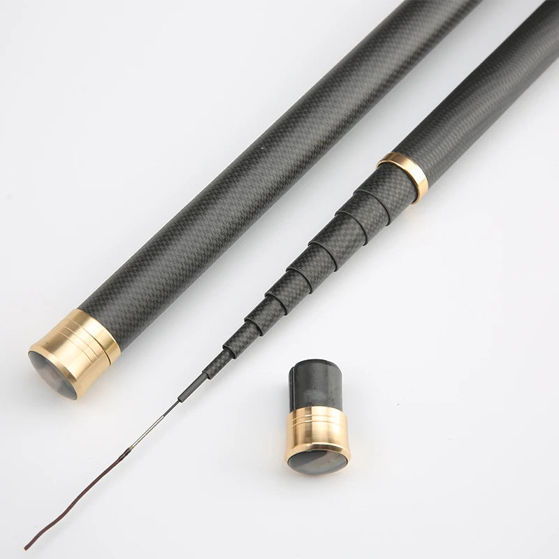 Super Light Hard Carbon Fiber Hand Pole Telescopic Fishing Rod 2.7M/3.6M/3.9M/4.5M/5.4M/6.3M/7.2M/8M/9M/10M Stream