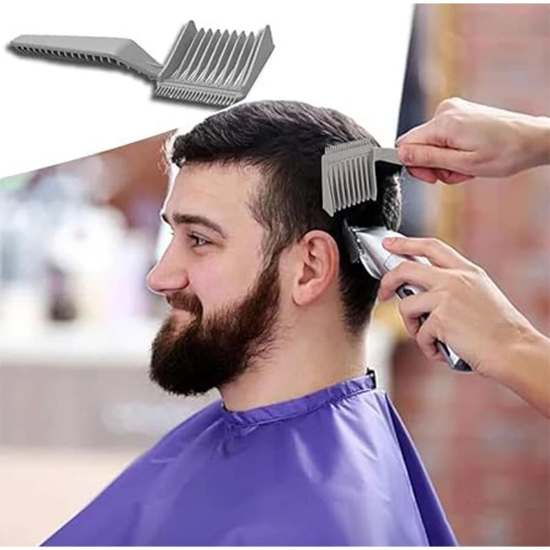 Men's Anti-static Hair Clippers, Flat Hair Combs, Hair Salon, Edge Trimming, Push Cutting, New