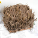1 Meter Natural Turkey Feathers Trims 10-15cm for Sewing Ribbon Clothing Fringe Plumes Decoration DIY Crafts Wedding Party Dress