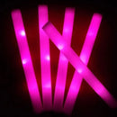 30Pcs Glow Foam Sticks for Wedding Light Up Pink Foam Stick 3 Modes Flashing Glow Wand Birthday Easter Party Supplies Customized