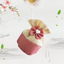 5/20/50Pcs Christmas Heart Gift Bags Cloth High Quality Thickened Drawstring Candy Dragee Packaging Bag Diy Bonbonniere Gift Bag