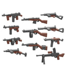 WWII Military Building Blocks Accessories Soldier Figures Weapons Box Rifle Submachine Gun AKM Shield Mini Brick Toy K003 Gift