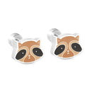 LUXUSTEEL Lovely Coloful Animal Stud Earrings For Girls Stainless Steel Anti-allergy Rabbit Penguin Dog BFF Jewelry Gifts