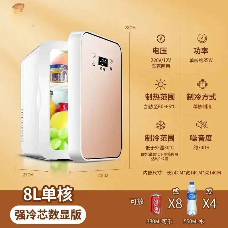 Mini refrigerator house dormitory student mask cosmetics refrigerated dormitory car home dual-purpose refrigeration refrigerator