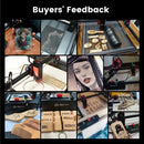 AlgoLaser Desktop Laser Engraver Y-axis Rotary Roller Engraving Cutting Cutter Machine Wood Metal Acrylic Woodworking 390x410mm