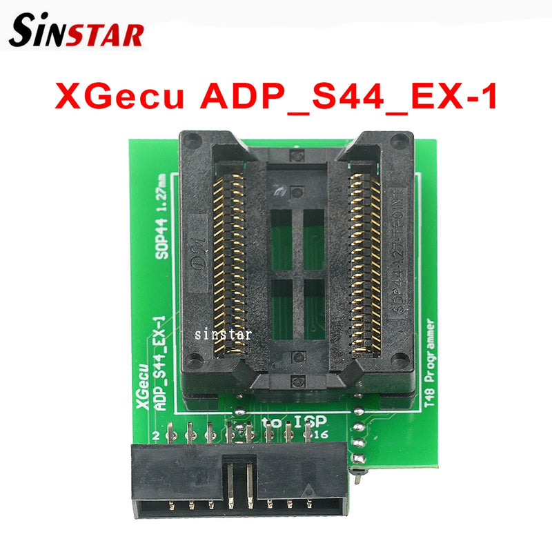 XGecu ADP_S44_EX-1/SOP44 1.27mm Special Adapter for PSOP44/SOP44/SOIC44 ICs for T48 (TL866-3G) Programmer Only with ISP Cable