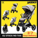 Baby Stroller Lightweight High Landscape Foldable Stroller Multifunctional Newborn Baby Four-wheeled Shock-absorbing Stroller