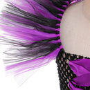 Girls Evil Witch Halloween Costume Cosplay Dress Deluxe Children Fancy Christening Black Gown Tutu Kids Demon Queen Witch