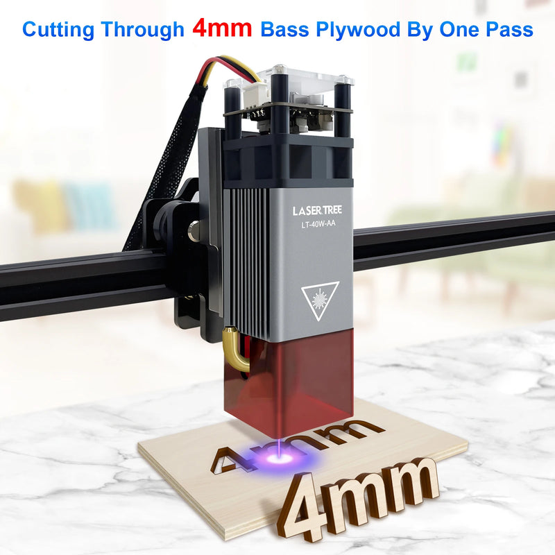 LASER TREE 5W 10W 20W Optical Power Air Assist Laser Head Blue Light TTL Module for CNC Laser Engraver Cutting Woodworking Tools