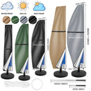 Patio Umbrella Parasol Cover Waterproof Outdoor Banana Straight Style Fits Cantilever Umbrella Up to 12-14 Feet