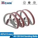 XCAN 20pcs Sanding Belts Sandpaper 457x13mm Sander Belt Abrasive Screen Band Angle Grinder Power Tool for Wood Metal Polishing