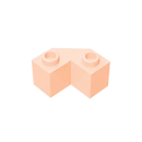 Gobricks 10PCS Building Blocks 2x2 Brick 45 degrees compatible with 87620 Ｃhildren's  toys Assembles Small Particle Parts Brick