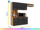 Compact Kitchen Aramóveis Carol with Counter 6 Doors 1 Drawer