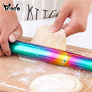 1Pc Stainless Steel Rolling Pin Kitchen Utensils Dough Roller Bake Pizza Noodles Cookie Dumplings Making Non-stick Baking Tool