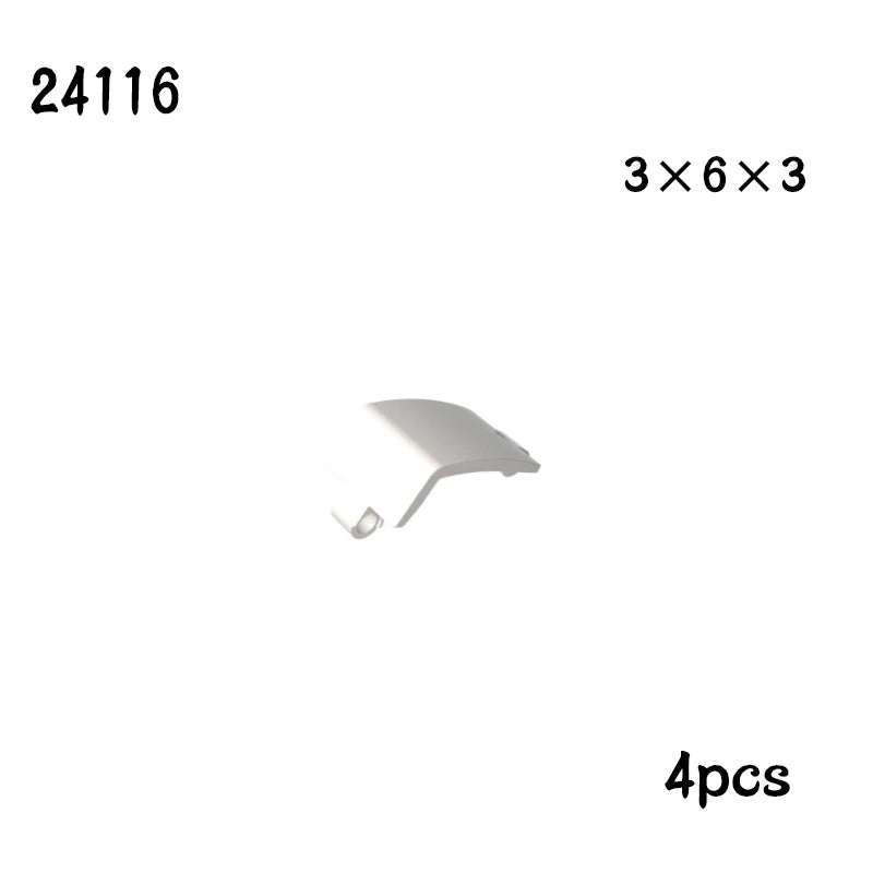 NEW Technical Panel Plate DIY Mechanical Building Blocks MOC Car Parts Brick Toy Gift  24119 62531 64782 11954 18944 18945 24116