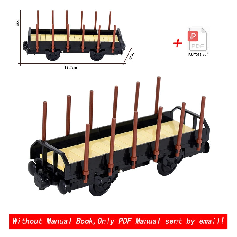 MOC City Creative Idea Technical Train Base Wheel Carriage Building Blocks Bricks Assembled DIY Toys for Kids Christmas giftS