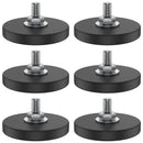 6Pcs Magnet Base 1.7 Inch Round Neodymium Mounting Magnet M6 Thread Stud Magnets Anti-Scratch Strong Magnet Bracket Holder